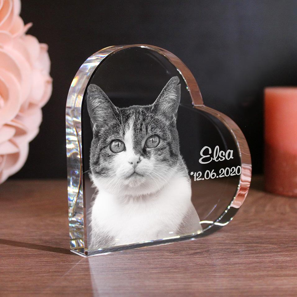 LovePets 2D/3D Glaskristall Herz LovePets 2D/3D Glaskristall Herz