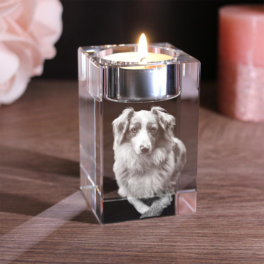 LovePets 2D/3D Glaskristall Teelicht Halter LovePets 2D/3D Glaskristall Teelicht Halter